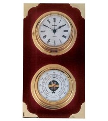 Picture of Nautical weather station clock-barometer