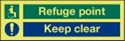 Picture of Safety equipment-Refuge point/keep clear 30x10