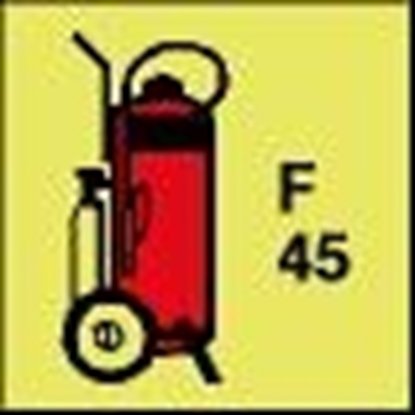 Imo Sign-Wheeled powder fire extinguisher 15x15