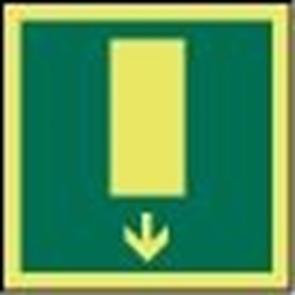 IMO Sign-emergency exit 15x15