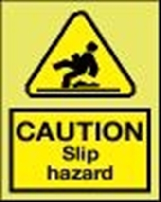 Picture of Warning Sign-slip hazard 15x20