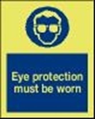 Picture of Safety Sign-eye protection 15x20