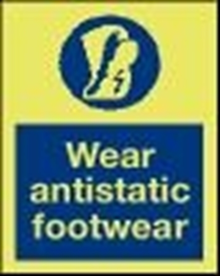 Picture of Safety Sign-wear antistatic footwear 15x20