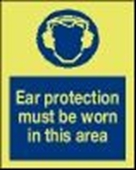 Picture of Safety sign-Ear protection..15x20