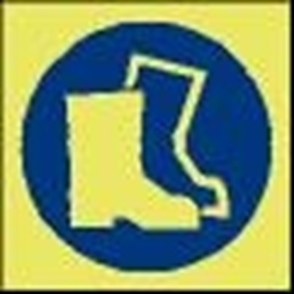 Safety Sign-boots m.be wrn 15x15