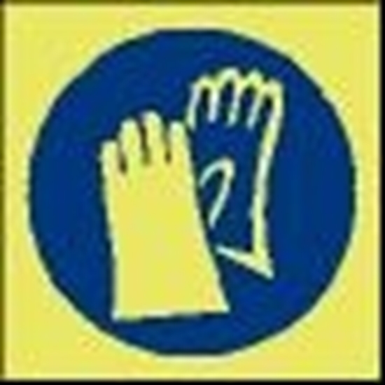 Picture of Safety Sign-wear gloves 15x15