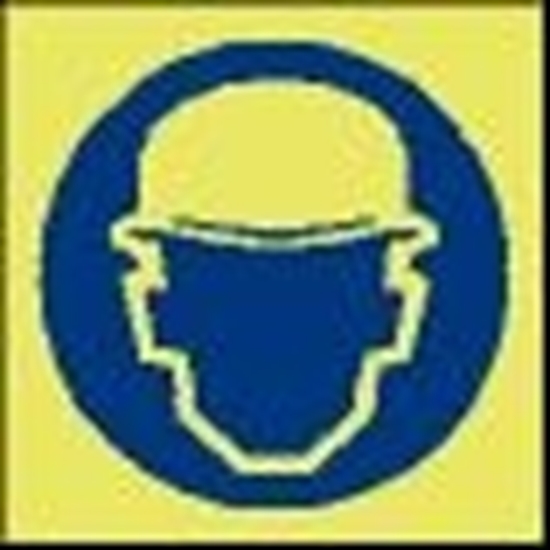Picture of Safety Sign-wear helmet 15x15