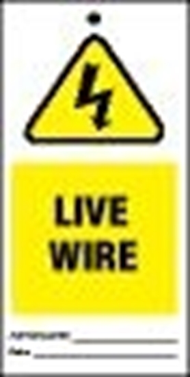 Picture of Tags-Live wire 7,5x15 (10 pcs)