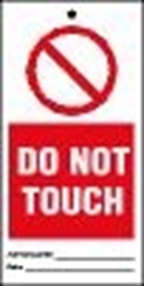 Tags-Do not touch 7.5x15 (10 pcs)
