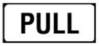 Pax sign-Pull, 20x10