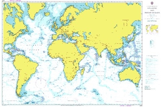 Picture of  A PLANNING CHART FOR THE ATLANTIC AND INDIAN OCEANS