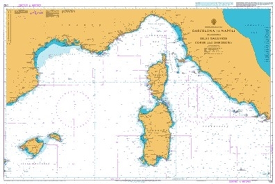 Picture of  MEDITERRANEAN SEA,BARCELONA TO NAPOLI INCL.ISLAS BALEARES
