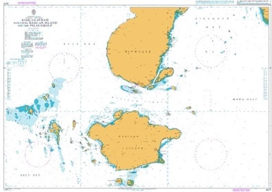 Picture of Basilan Strait including Basilan Island and the Pilas Group