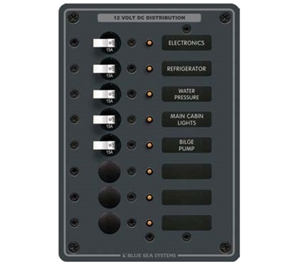 Picture of Electric panel 8 circuits - 12/24V - 15A