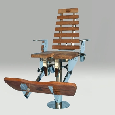 Picture of Stainless steel fighting chair with wood finish