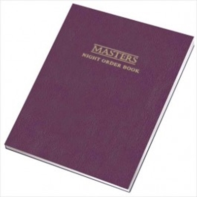 Picture of Masters Night Order Book