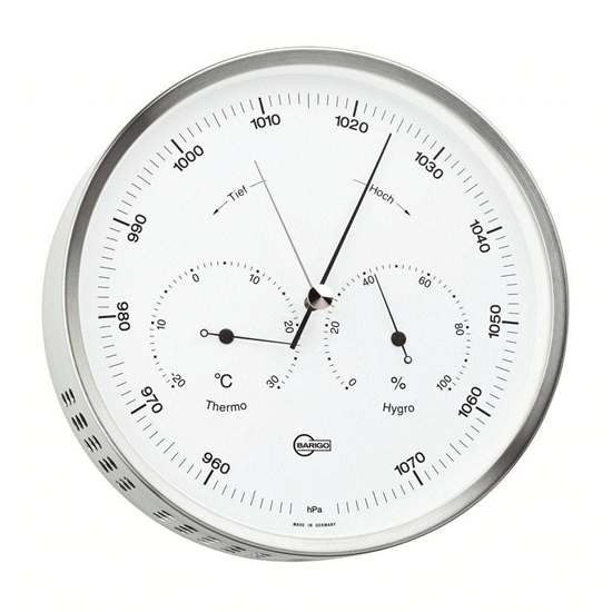 Picture of Baro-termo-hygrometer Steel series