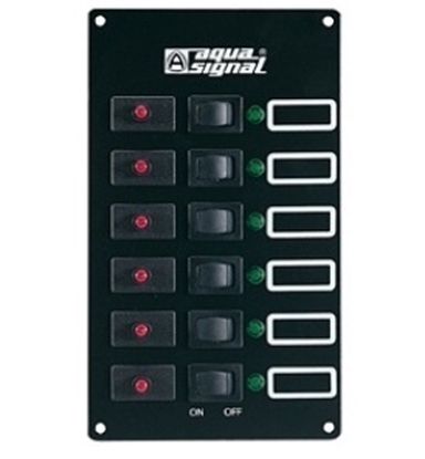 Picture of Panel with 6 automatic circuite breakers 10 A