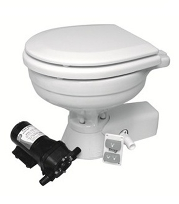 Picture of Quite Flush regular electric toilet with in-take pump