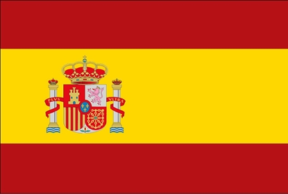 Bandeira Espanha com brasão