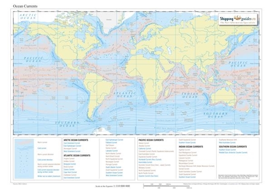 Picture of Ocean Currents Map