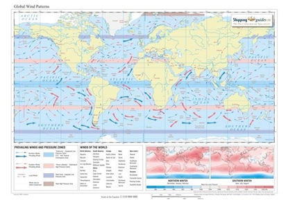 Picture of Global Wind Patterns Map