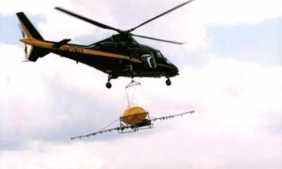 Picture of TC3 helicopter dispersant spray system