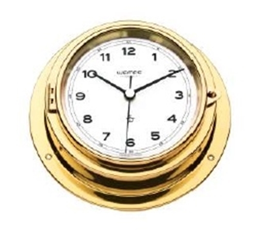 Analogue marine clock brass Ø 225mm