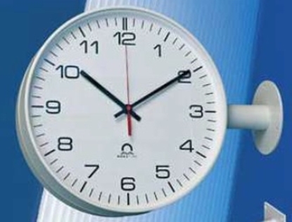 Elegant analogue marine clock Ø 315mm double face