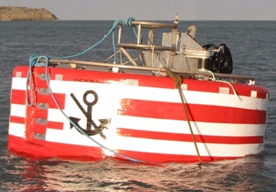 Picture of Angled steel frame mooring buoy