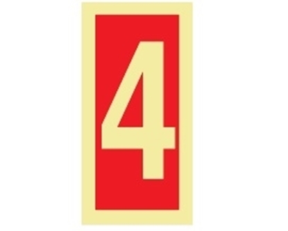 Fire Sign-number 4 15x7.5