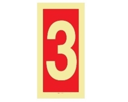 Fire Sign-number 3 15x7.5