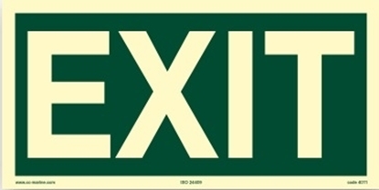 IMO Sign-exit 30x15