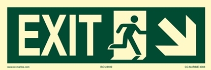 Picture of IMO Sign-exit down dx 30x10