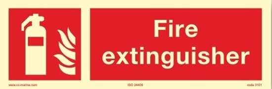 Picture of Fire Sign-fire extinguisher 30x10