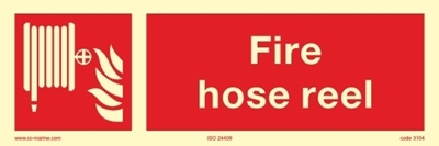 Picture of Fire Sign-fire hose reel 30x10