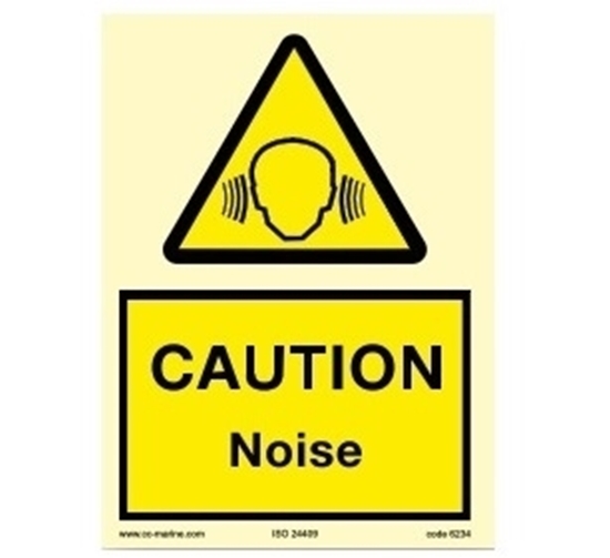 Picture of Warning sign-Caution noise 15x20
