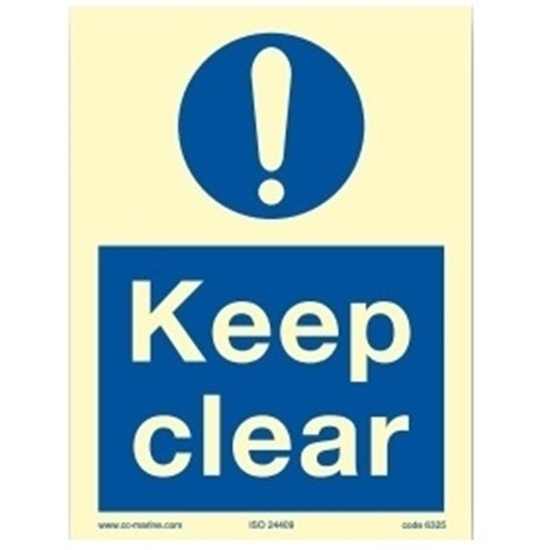 Picture of Keep clear 15x20