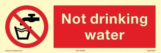 Picture of Prohibition Sign-d.not drink 30x10