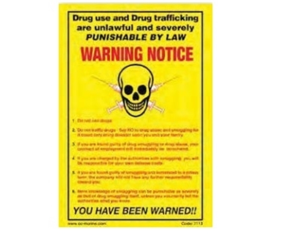Training poster-Drug trafficking