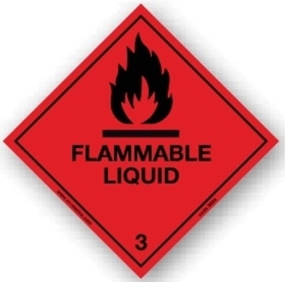 Class Sign- flammable liquid 25x25