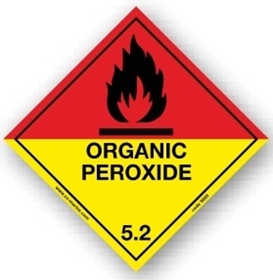 Class Sign- organic peroxide 25x25