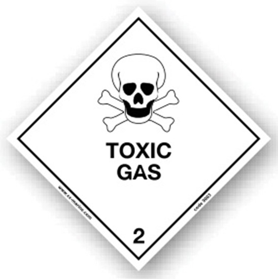 Class Sign- toxic gas 25x25