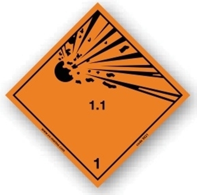 Picture of Class sign explosive 1.1