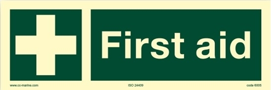 IMO Sign-first aid 30x10