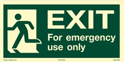 Picture of IMO Sign-exit f. emerg. u.. 30x15