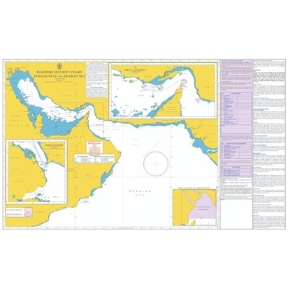 Picture of MARITIME SECURITY CHART - PERSIAN GULF and ARABIAN SEA